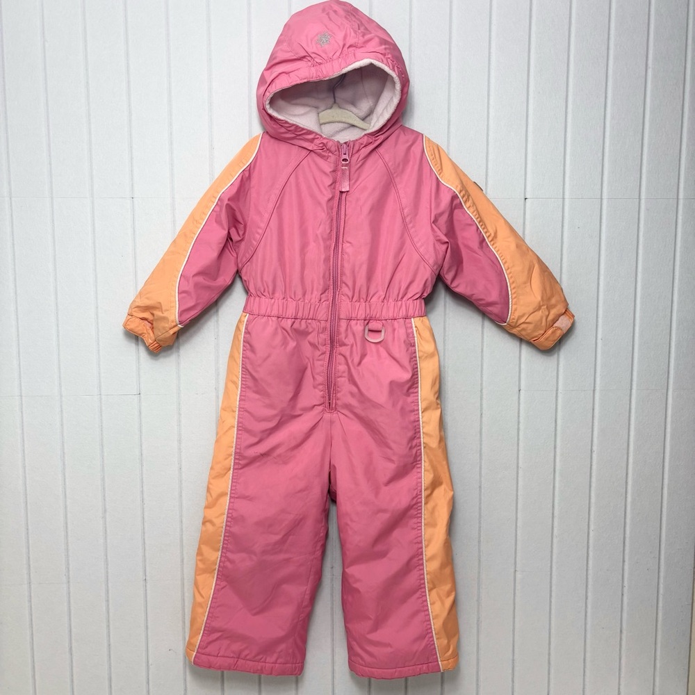 Old Navy Pink Orange Toddler Snowsuit Size 3T